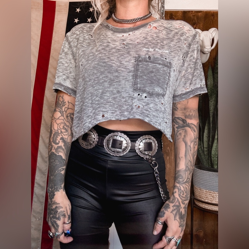 Harley x TrashxHaus Burnout Crop
